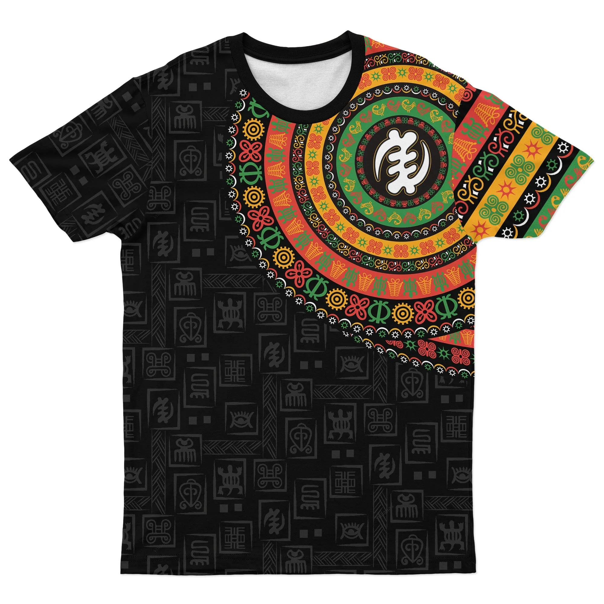 Adinkra Symbols Print T-shirt and Shorts Set